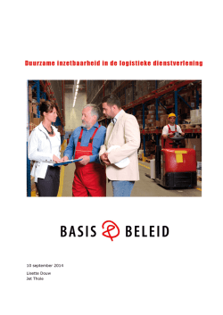 Duurzame inzetbaarheid in de logistieke