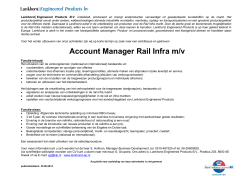 Account Manager Rail Infra m/v