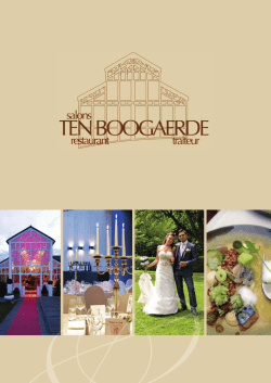 Download hier onze huwelijksbrochure 2015