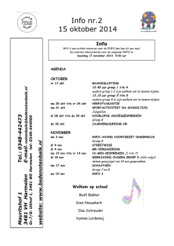 Info 2 - Basisschool de Notenbalk