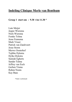 Groeps indeling clinique Merle
