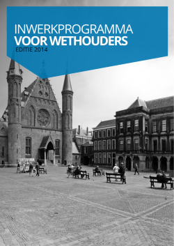 inwerkprogramma voor wethouders