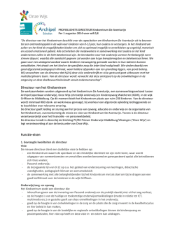 Directeur van het Kindcentrum Functie-eisen