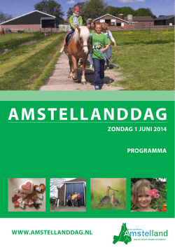 programmaboekje - Amstellanddag 2014
