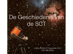 De geschiedenis van de SCT (27/11/2014)