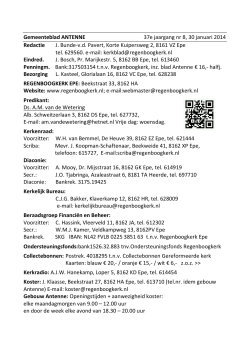 Gemeenteblad ANTENNE 37e jaargang nr 8, 30 januari 2014