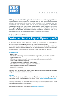 Customer Service Export Operator