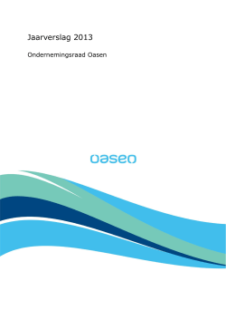 Jaarverslag ondernemingsraad 2013