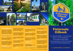 Folder Fietsroute - Toerisme Dilbeek