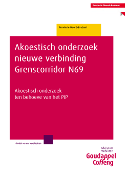 Akoestisch onderzoek nieuwe verbinding Grenscorridor N69