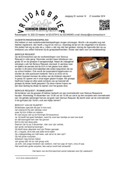 Jaargang 33 nummer 14 21 november 2014