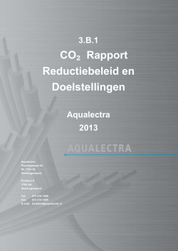 3.B.1 CO2 Reductiebeleid en doelstellingen