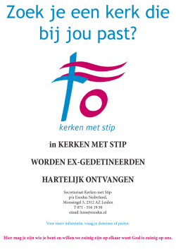Poster - Kerken met Stip