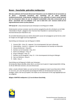Boven-Zeeschelde: gebruikte meldpunten (pdf