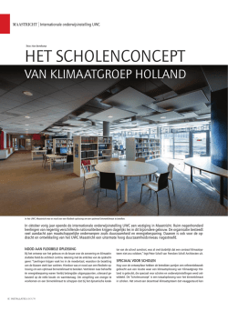 HET SCHOLENCONCEPT - Klimaatgroep Holland