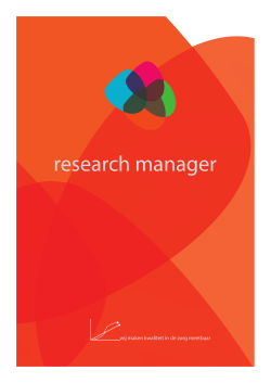Bekijk onze Research Manager brochure.