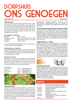 januari 2013 - Info voor en over Nieuwer Ter Aa