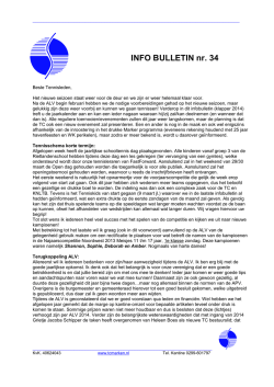 INFO BULLETIN nr. 34