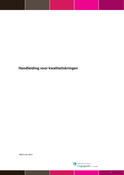 Handleiding voor kwaliteitskringen