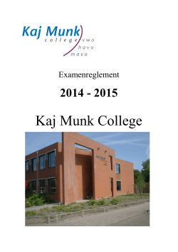2014 - 2015 - Kaj Munk College