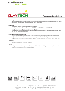 Claytech technische omschrijving