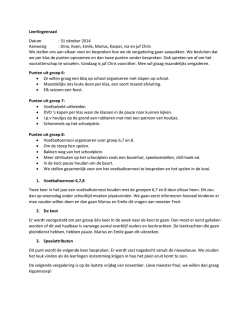 Leerlingenraad 1ste vergadering20142015