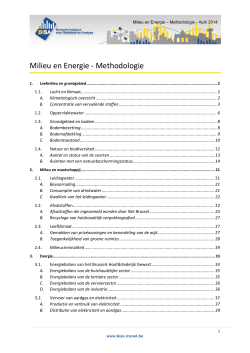 Methodologieën - BISA - Région de Bruxelles