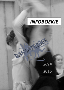 Infoboekje 2014-2015