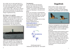 Vogeltrek - Haagse Vogelbescherming