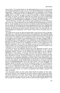 maat in Parijs. Tot in details lichten de vele diplomatieke brieven ons