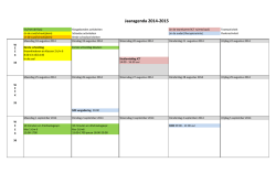 Jaaragenda 2014-2015 - Vrije School Almere