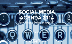 SOCIAL MEDIA AGENDA 2014