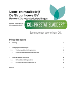 Review CO2 reductiedoelstellingen 31-01-2014