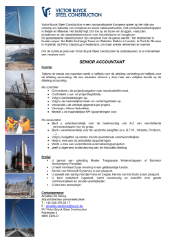SENIOR ACCOUNTANT - Victor Buyck Steel Construction