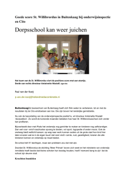 Dorpsschool kan weer juichen
