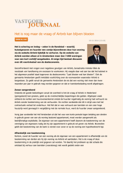 Het is nog maar de vraag of Airbnb kan blijven