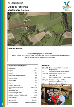 Brochure Van Hoven - Koeien en Kansen