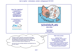 SCHOOLPLAN - De Lispeltuut