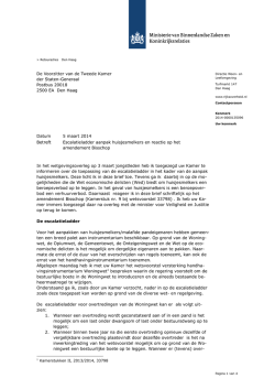 Download "Kamerbrief over escalatieladder