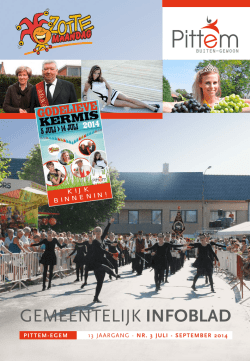 juli-september - Gemeente Pittem