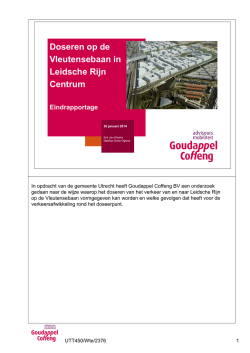 Doseren op de Vleutensebaan in Leidsche Rijn