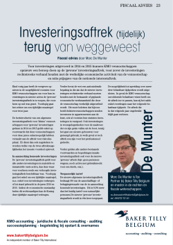 Lees meer. - Baker Tilly Belgium