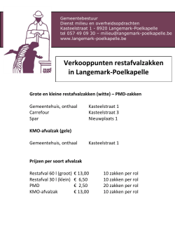 Verkooppunten - Gemeente Langemark