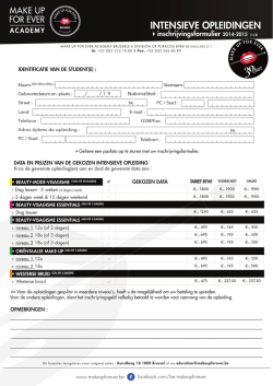 INTENSIEVE OPLEIDINGEN