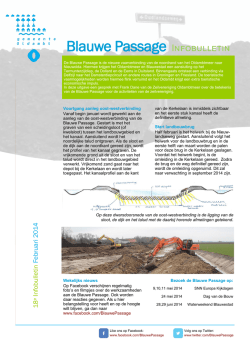 Infobulletin Blauwe Passage - februari 2014