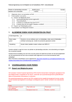 Instructiebundel voor planten en plantaardige producten