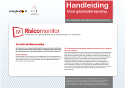 handleiding voor gastouderopvang - Risico
