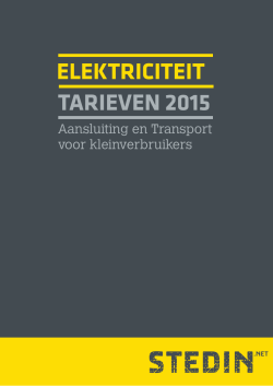 pdf Tarieven Elektriciteit