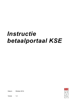 Instructie betaalportaal KSE