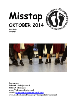 Misstap oktober 2014 - Dansgroep Vlissingen